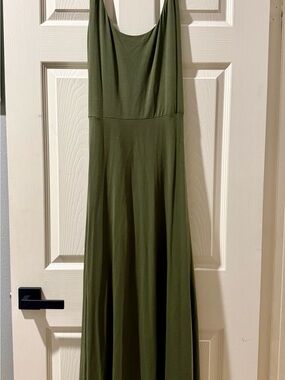 Olive Green Maxi Dress - Loft